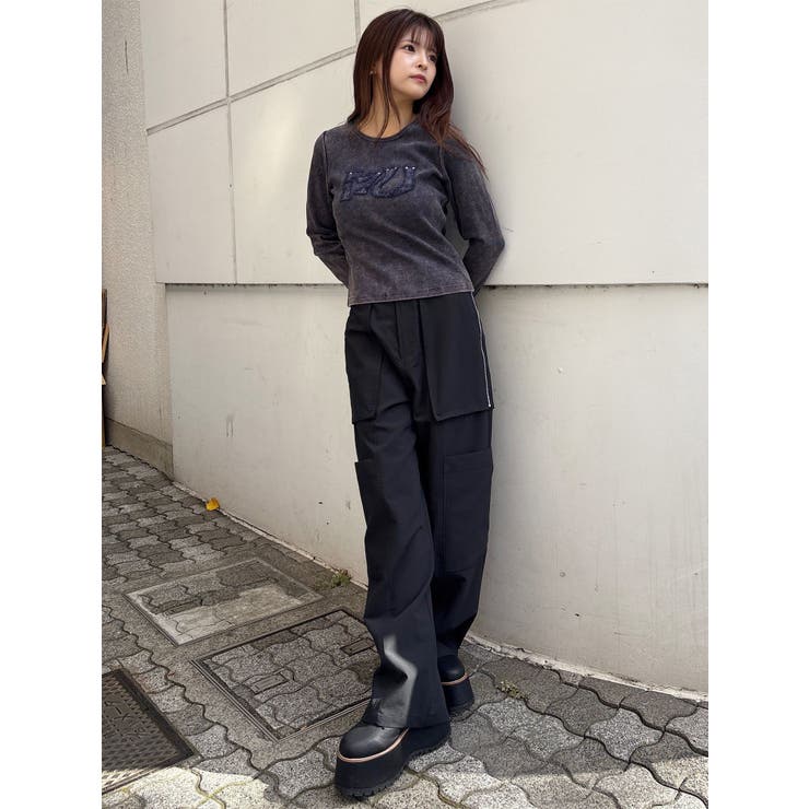 パッチロゴフェードトップス | MURUA | 詳細画像8 