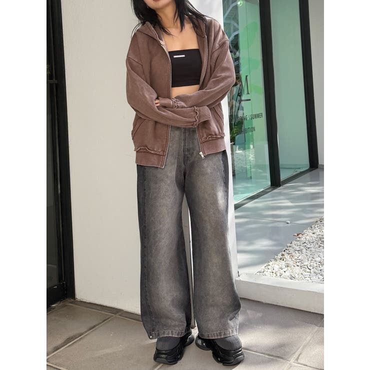 ジップルーズフーディ | MURUA | 詳細画像14 