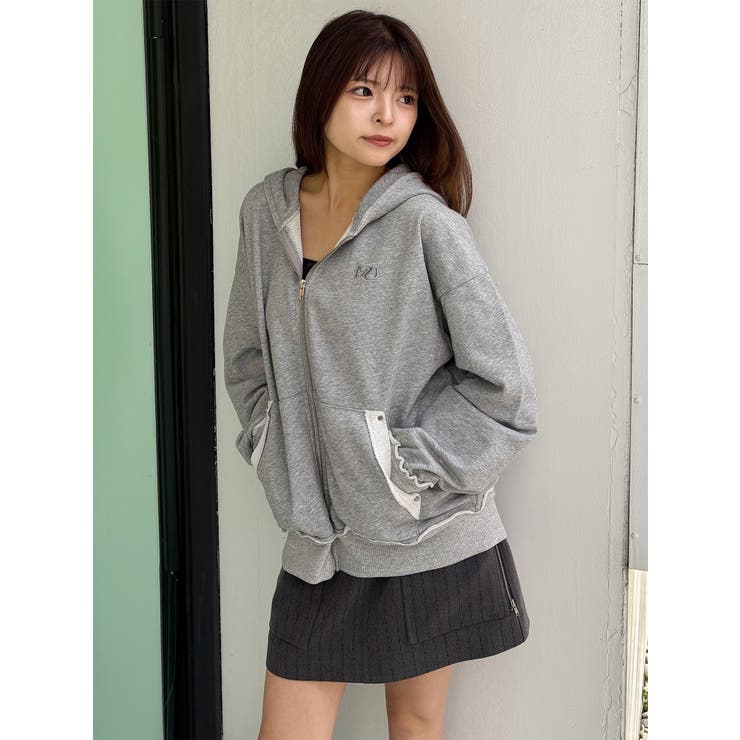 ジップルーズフーディ | MURUA | 詳細画像2 