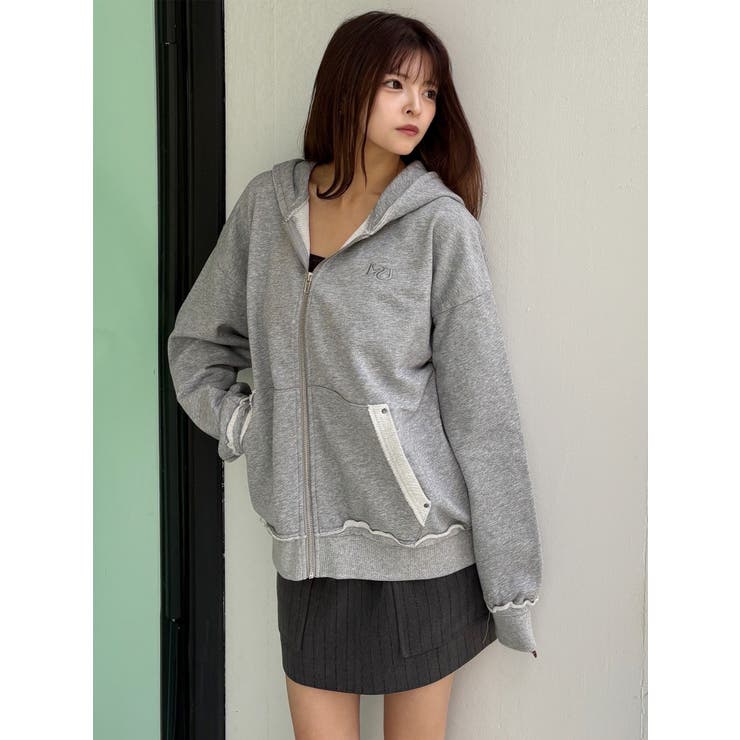 ジップルーズフーディ | MURUA | 詳細画像3 