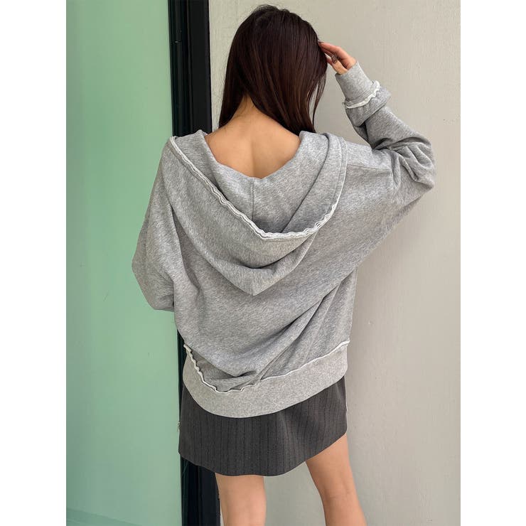 ジップルーズフーディ | MURUA | 詳細画像5 