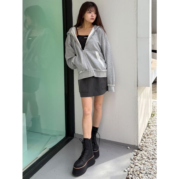 ジップルーズフーディ | MURUA | 詳細画像6 