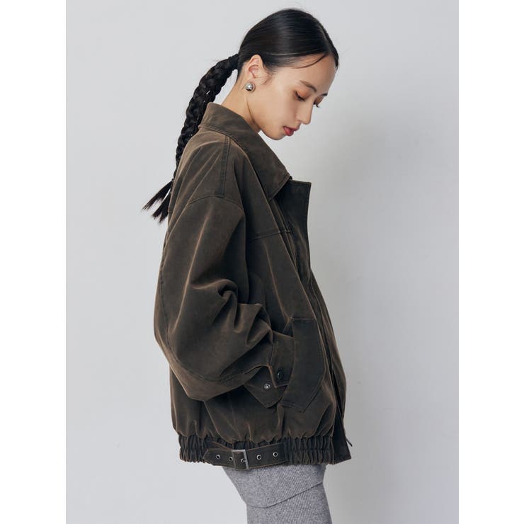 2WAYカラーフェイクレザーブルゾン | MURUA | 詳細画像15 