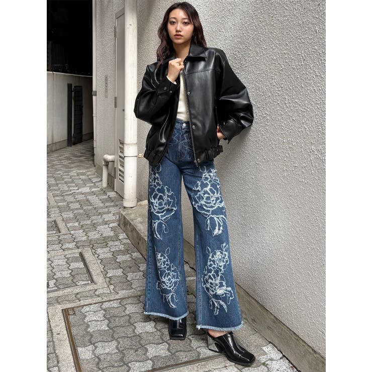 2WAYカラーフェイクレザーブルゾン | MURUA | 詳細画像27 