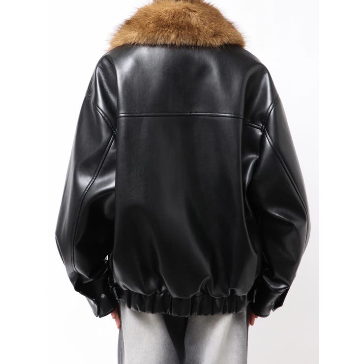 2WAYカラーフェイクレザーブルゾン | MURUA | 詳細画像30 