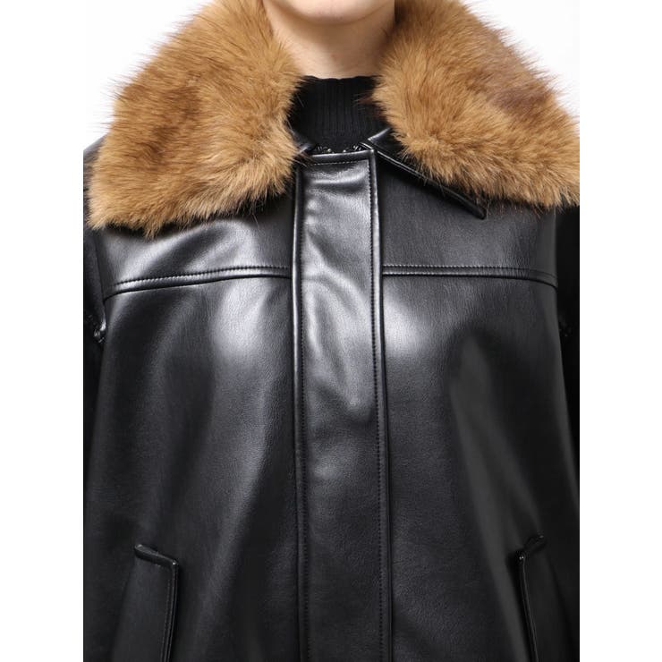 2WAYカラーフェイクレザーブルゾン | MURUA | 詳細画像31 