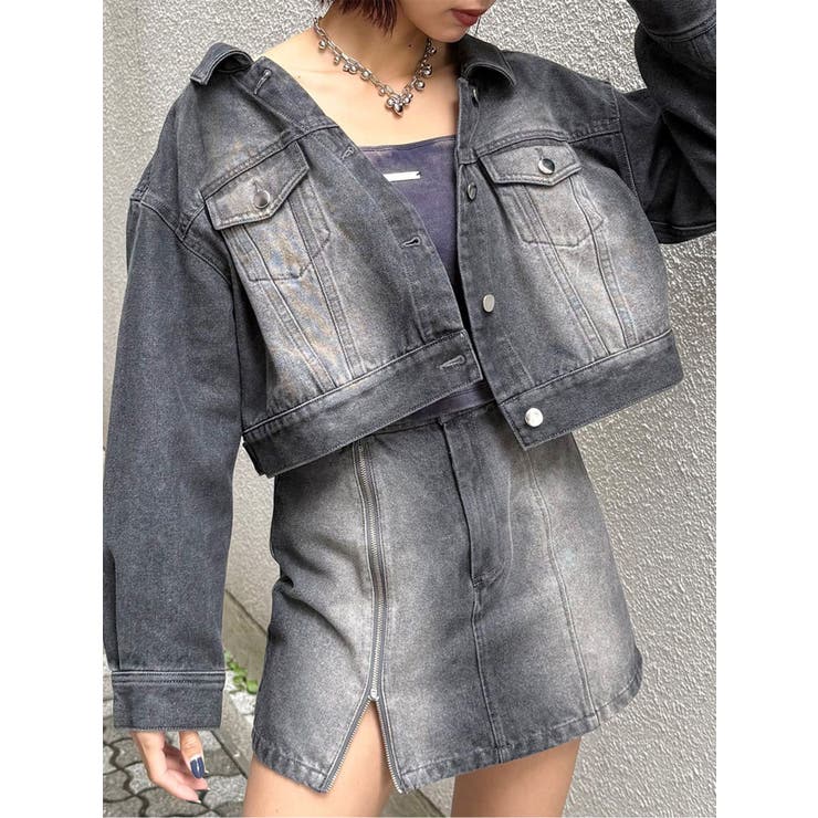 ブラック | 2wayデニムジャケット【セット販売対象】 | MURUA