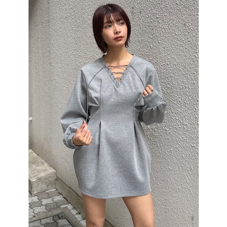 デザインレースアップミニワンピース | MURUA | 詳細画像16 