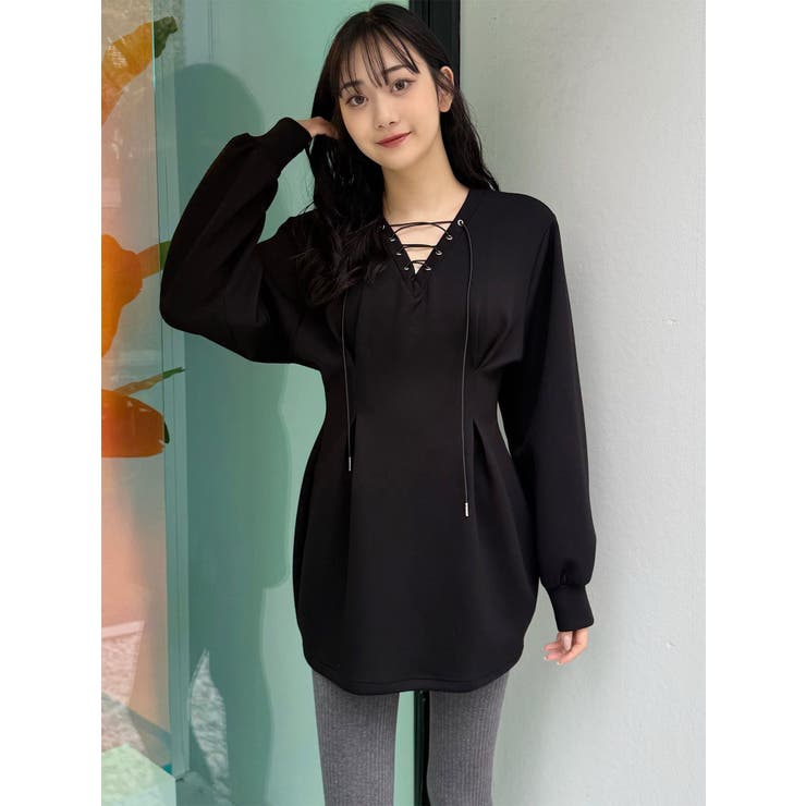 デザインレースアップミニワンピース | MURUA | 詳細画像20 