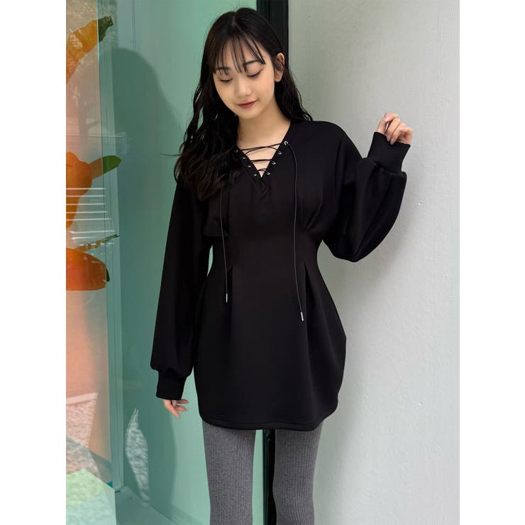 デザインレースアップミニワンピース | MURUA | 詳細画像21 