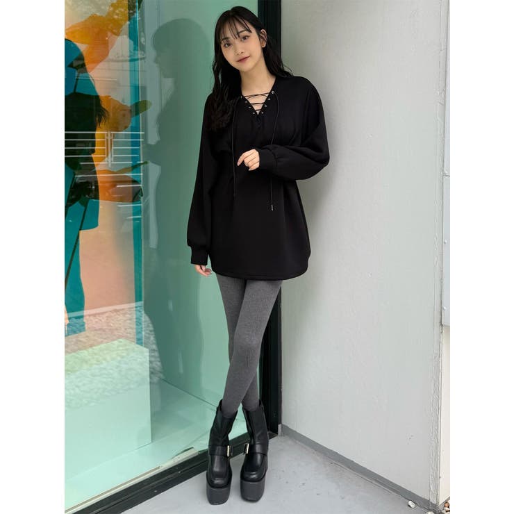 デザインレースアップミニワンピース | MURUA | 詳細画像23 