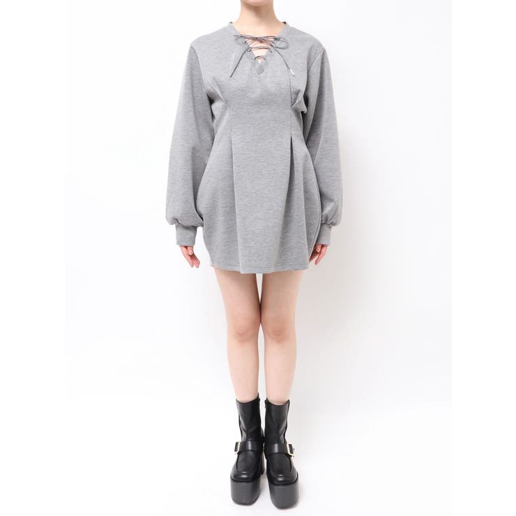 デザインレースアップミニワンピース | MURUA | 詳細画像33 