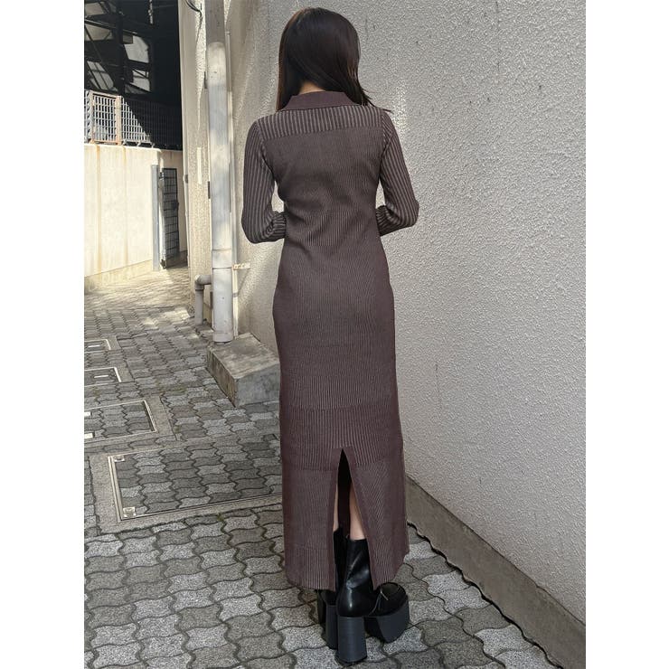 リブニットロングワンピース | MURUA | 詳細画像21 