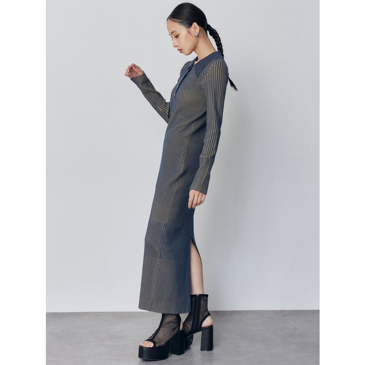 リブニットロングワンピース | MURUA | 詳細画像5 