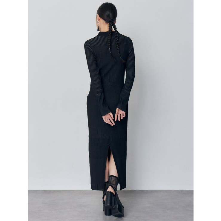 リブニットロングワンピース | MURUA | 詳細画像8 