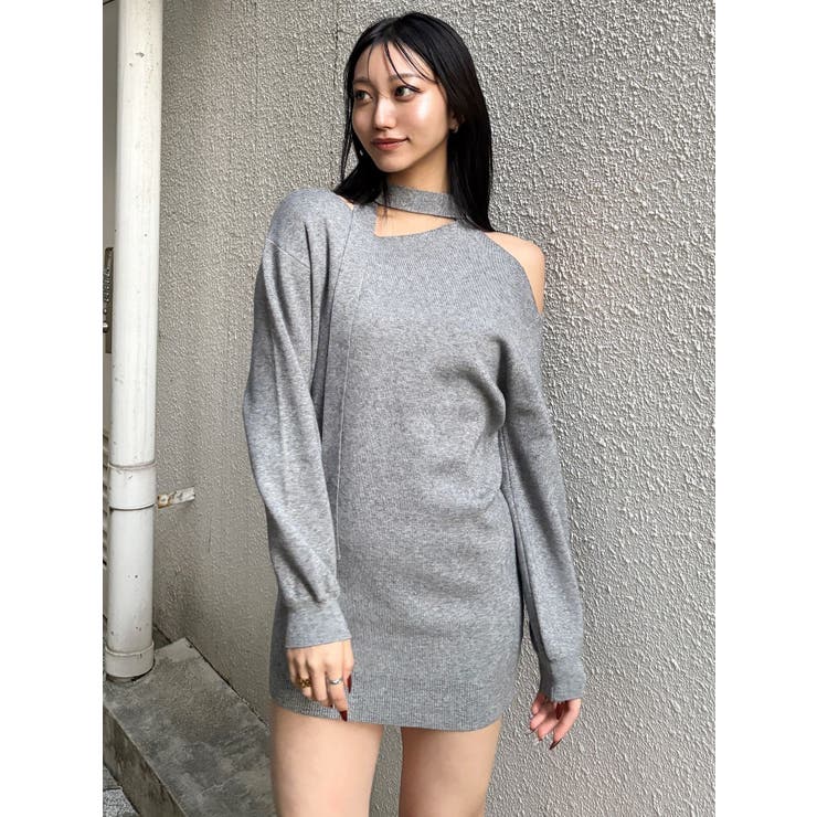 アシメショルダーミニワンピース | MURUA | 詳細画像10 