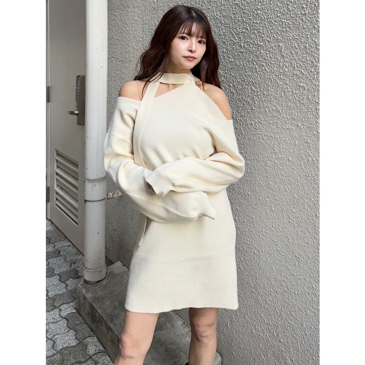 アシメショルダーミニワンピース | MURUA | 詳細画像2 