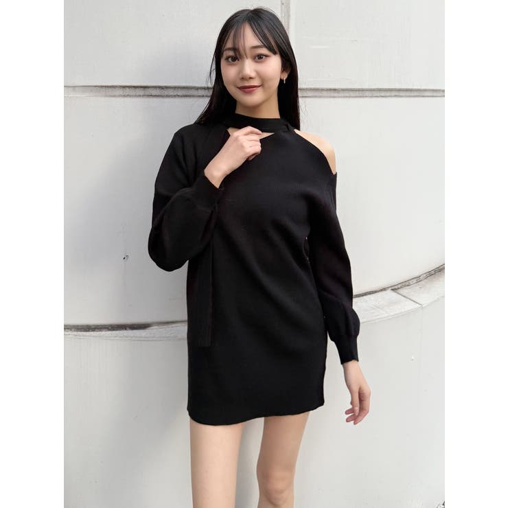 アシメショルダーミニワンピース | MURUA | 詳細画像3 