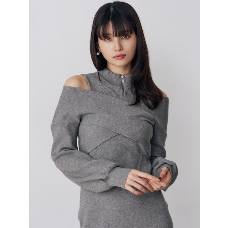 カシュクールZIPニットワンピース | MURUA | 詳細画像11 