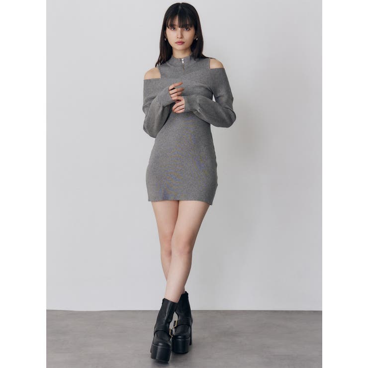 カシュクールZIPニットワンピース | MURUA | 詳細画像13 