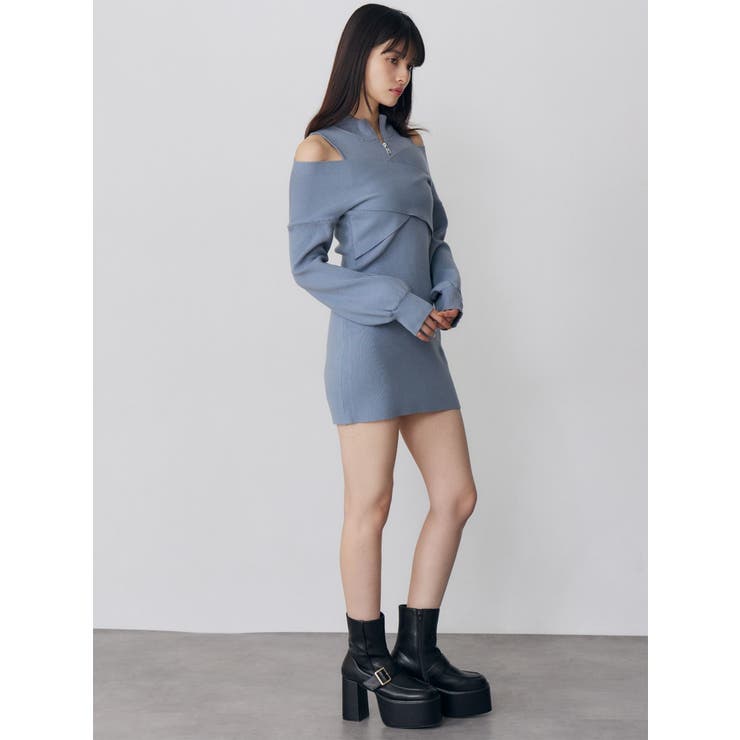 カシュクールZIPニットワンピース | MURUA | 詳細画像19 