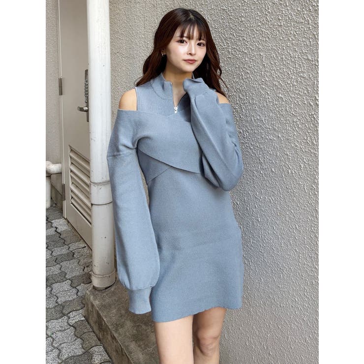 カシュクールZIPニットワンピース | MURUA | 詳細画像30 