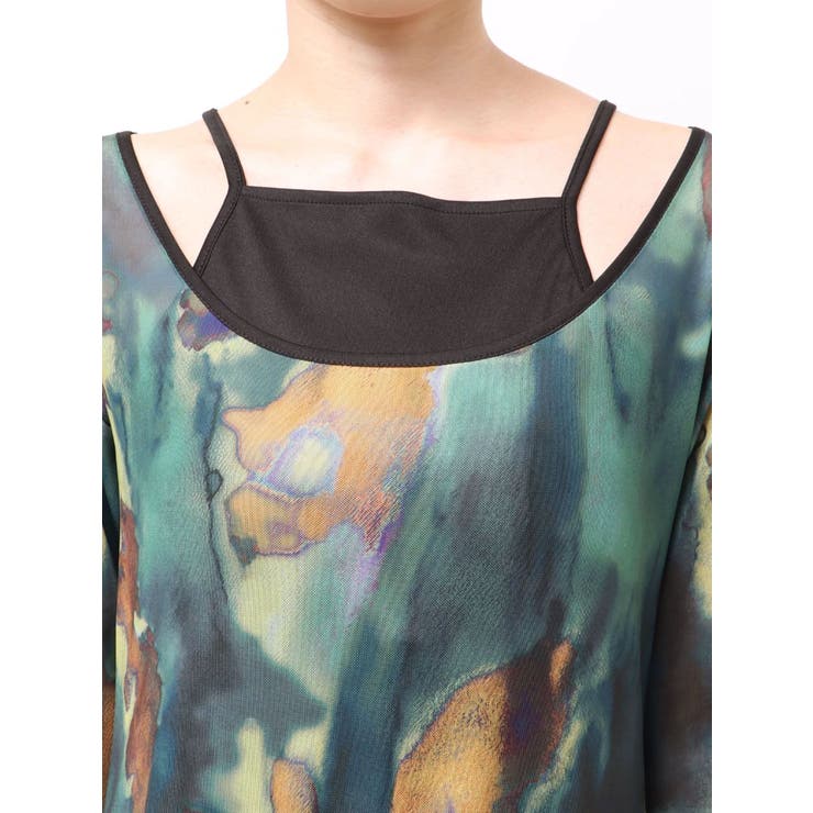 レイヤードパターンシアーワンピース | MURUA | 詳細画像21 