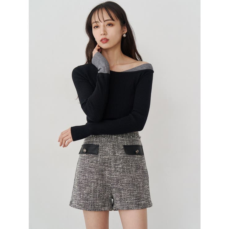 ツイードショートパンツ | MURUA | 詳細画像18 