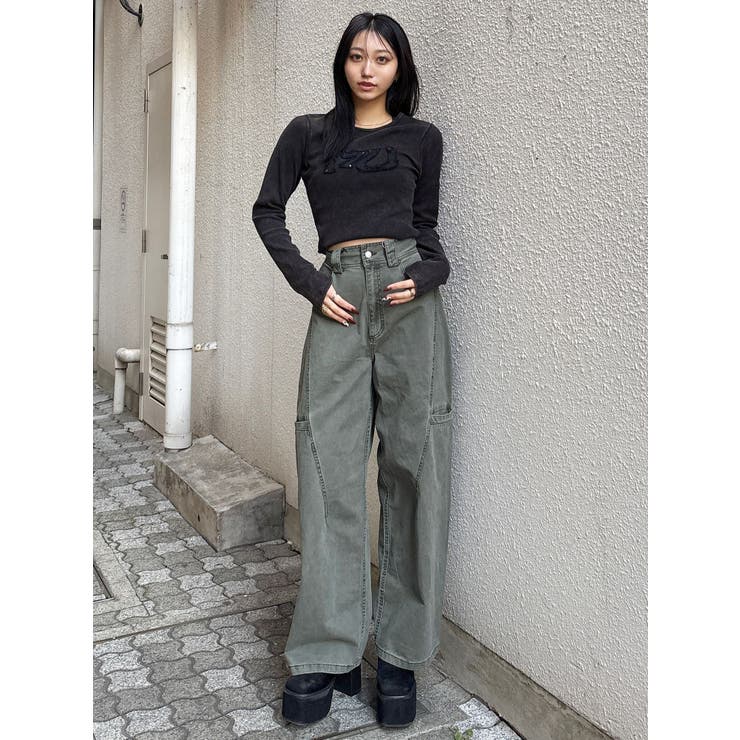 パッチポケットバレルレッグパンツ | MURUA | 詳細画像2 