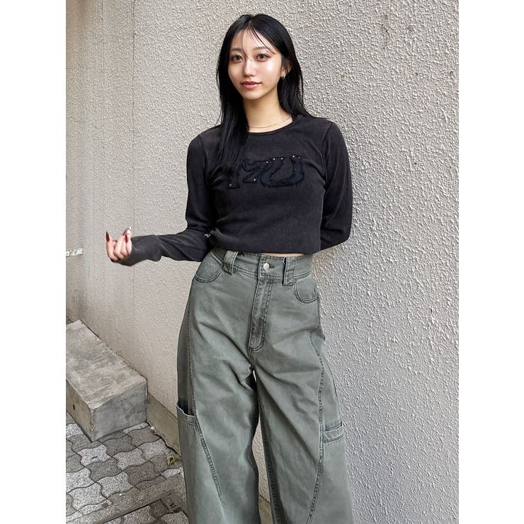 パッチポケットバレルレッグパンツ | MURUA | 詳細画像5 