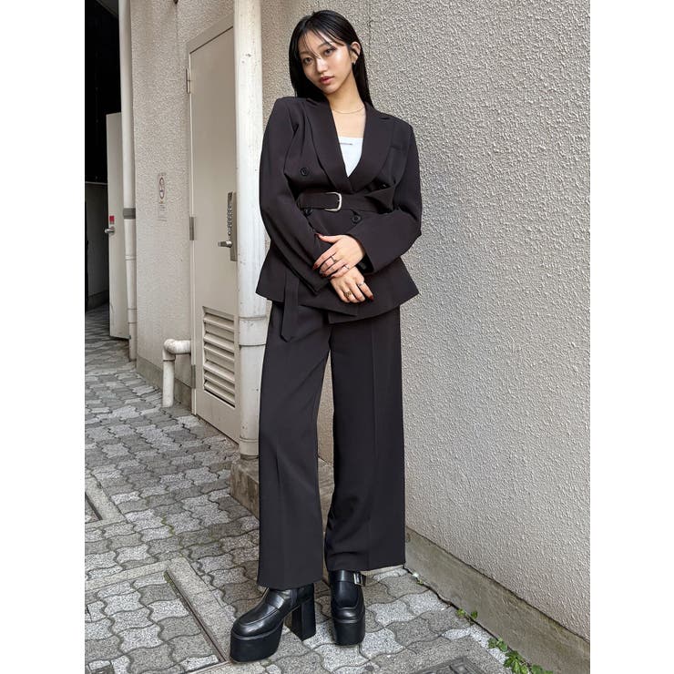 フロントベルトワイドパンツ【セット販売対象】 | MURUA | 詳細画像35 