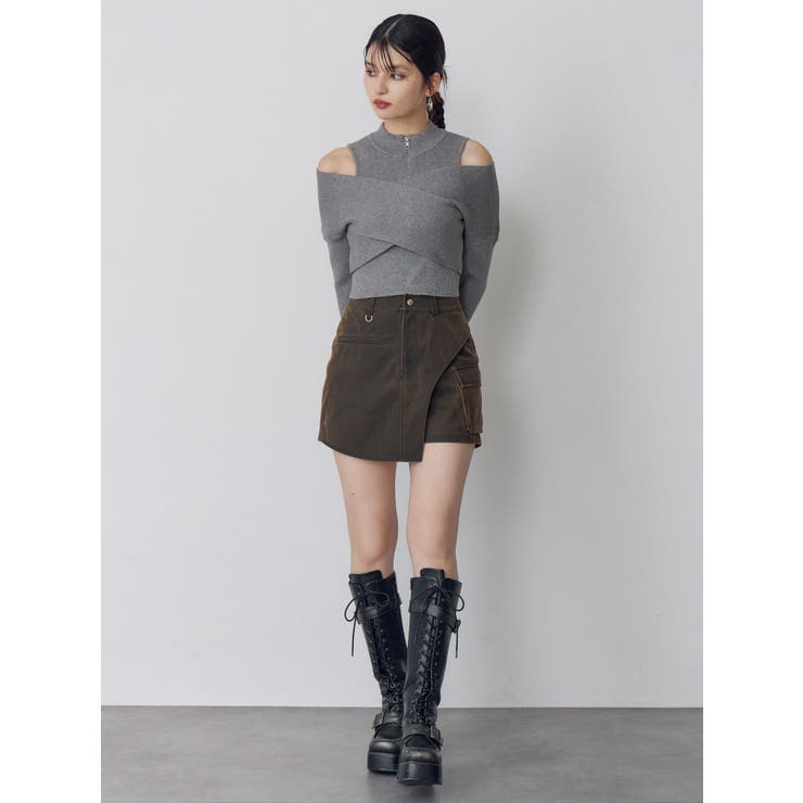 ワンサイドスリットカーゴショートパンツ【セット販売対象】 | MURUA | 詳細画像14 