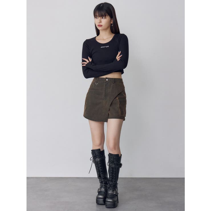 ワンサイドスリットカーゴショートパンツ【セット販売対象】 | MURUA | 詳細画像18 