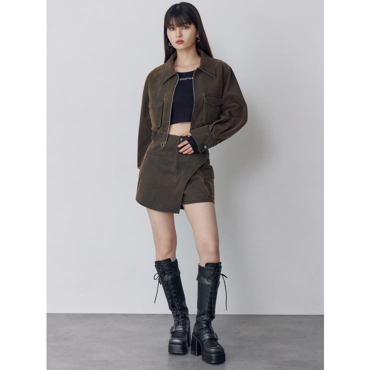 ワンサイドスリットカーゴショートパンツ【セット販売対象】 | MURUA | 詳細画像22 