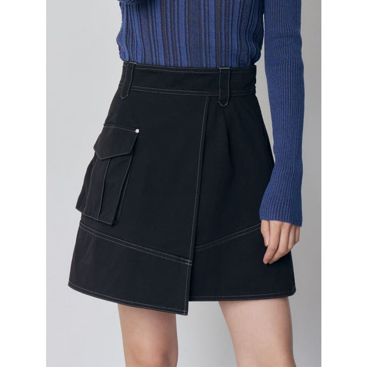 アシメチノミニスカート | MURUA | 詳細画像1 