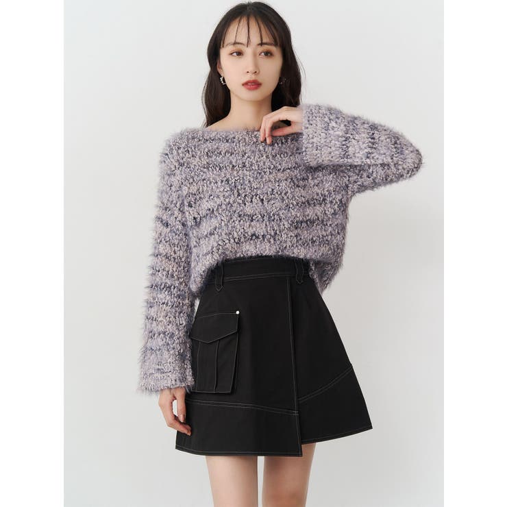 アシメチノミニスカート | MURUA | 詳細画像11 