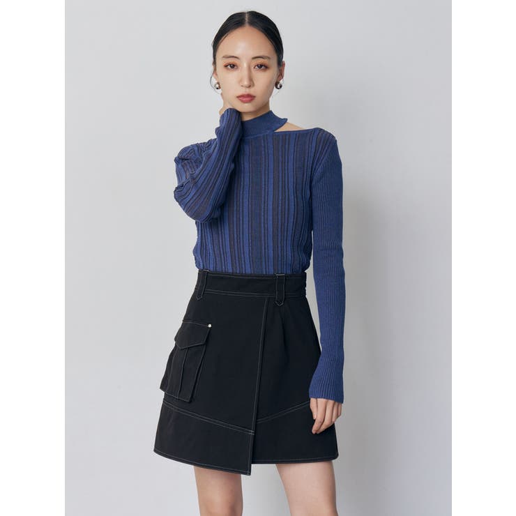 アシメチノミニスカート | MURUA | 詳細画像2 