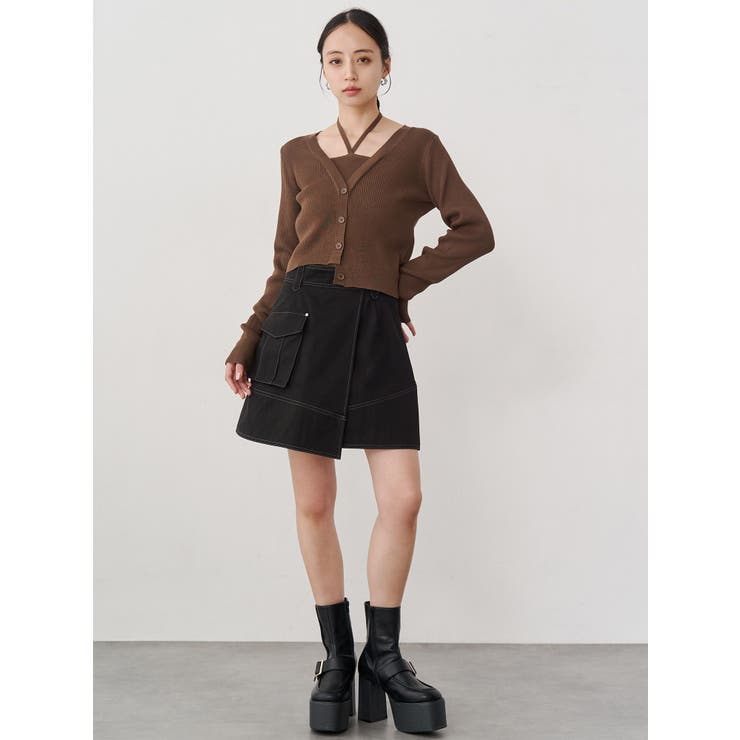 アシメチノミニスカート | MURUA | 詳細画像23 