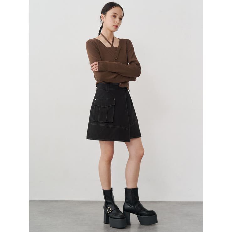 アシメチノミニスカート | MURUA | 詳細画像24 