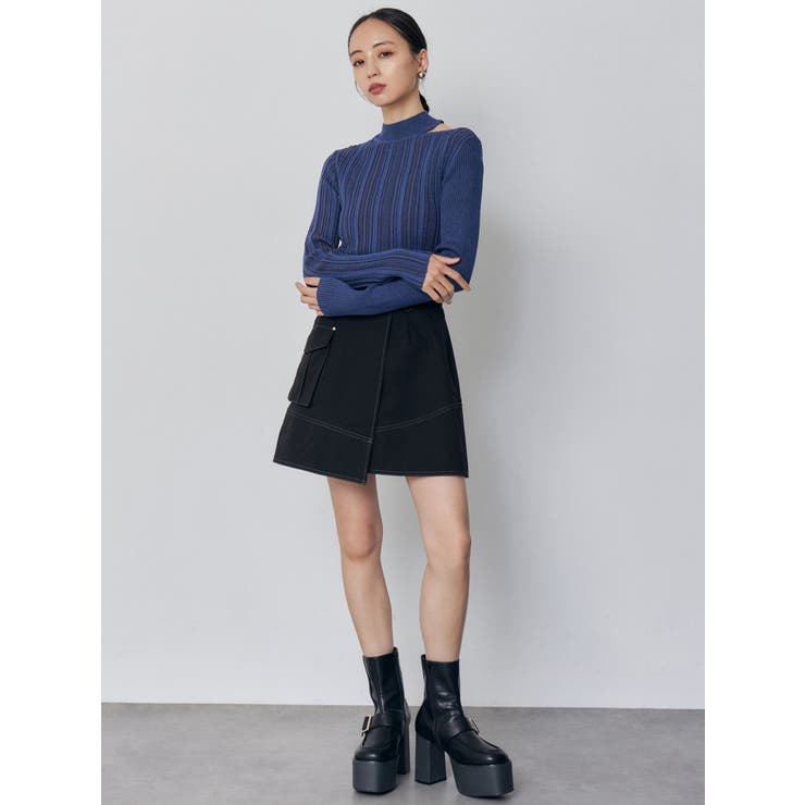 アシメチノミニスカート | MURUA | 詳細画像4 