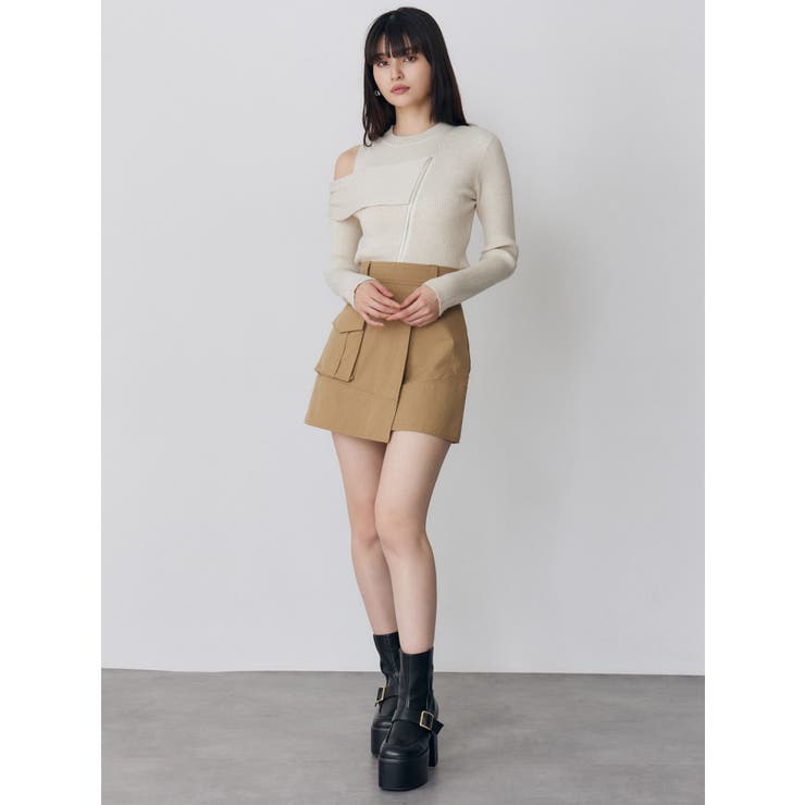 アシメチノミニスカート | MURUA | 詳細画像44 