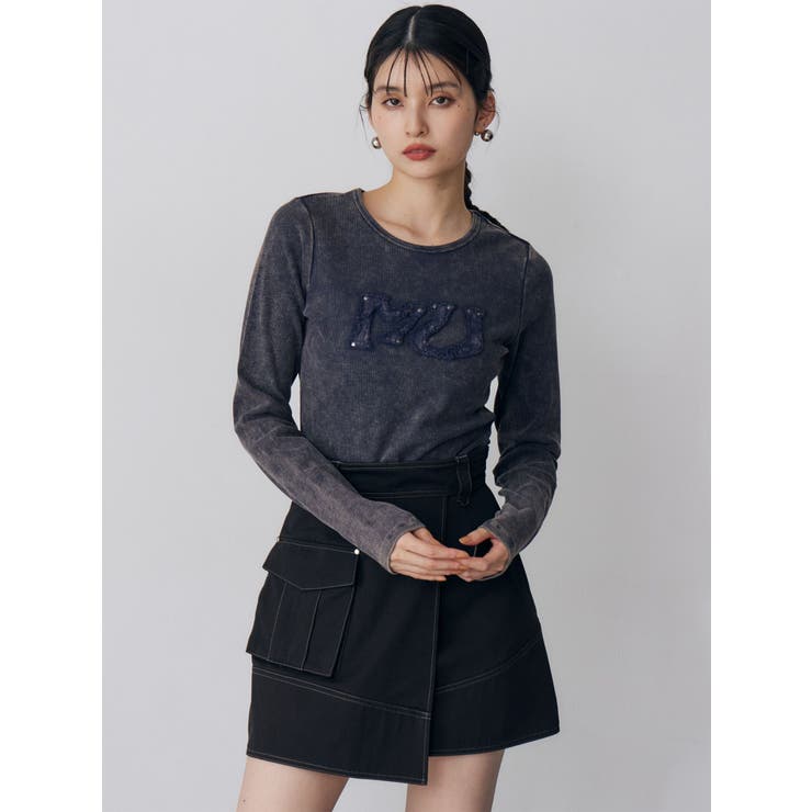 アシメチノミニスカート | MURUA | 詳細画像46 