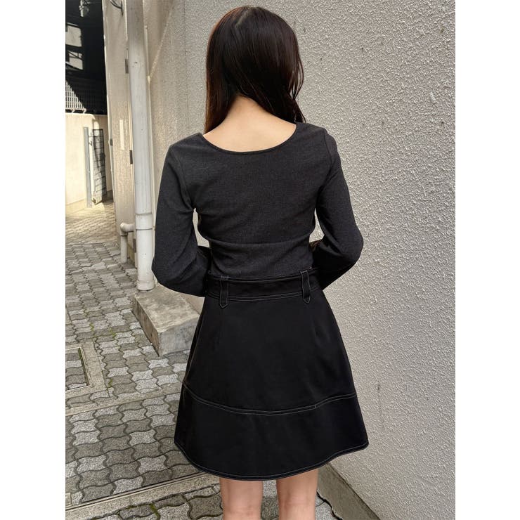 アシメチノミニスカート | MURUA | 詳細画像48 