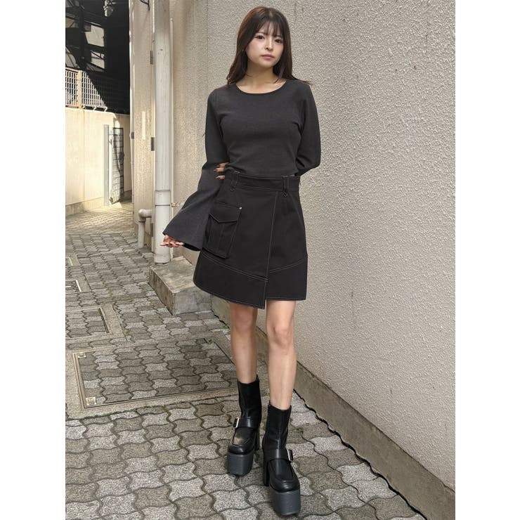 アシメチノミニスカート | MURUA | 詳細画像49 