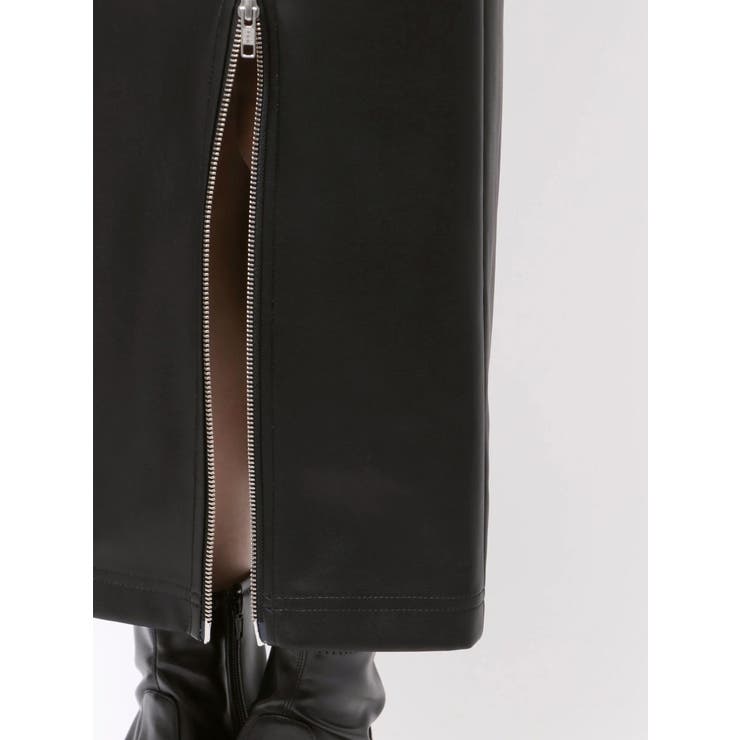 ZIPスリットフェイクレザーナロースカート | MURUA | 詳細画像28 