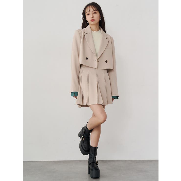 ダブルプリーツミニスカート【セット販売対象】 | MURUA | 詳細画像18 