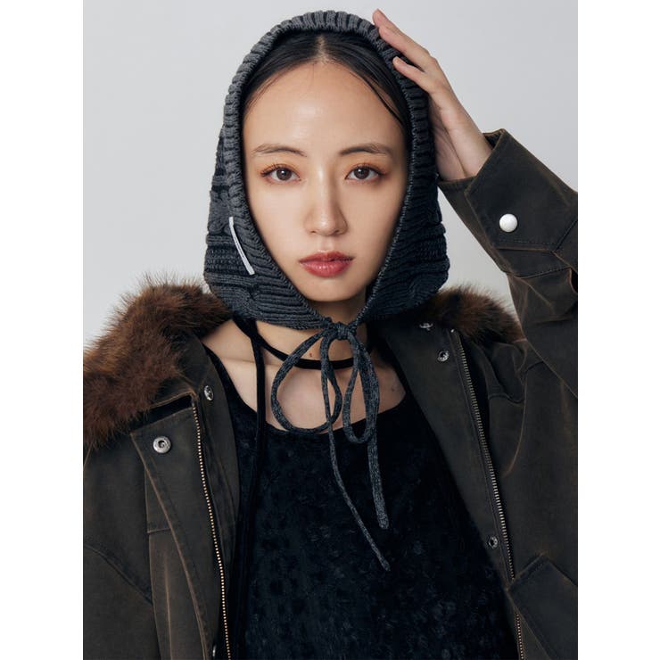 リブニットバブーシュカ | MURUA | 詳細画像2 