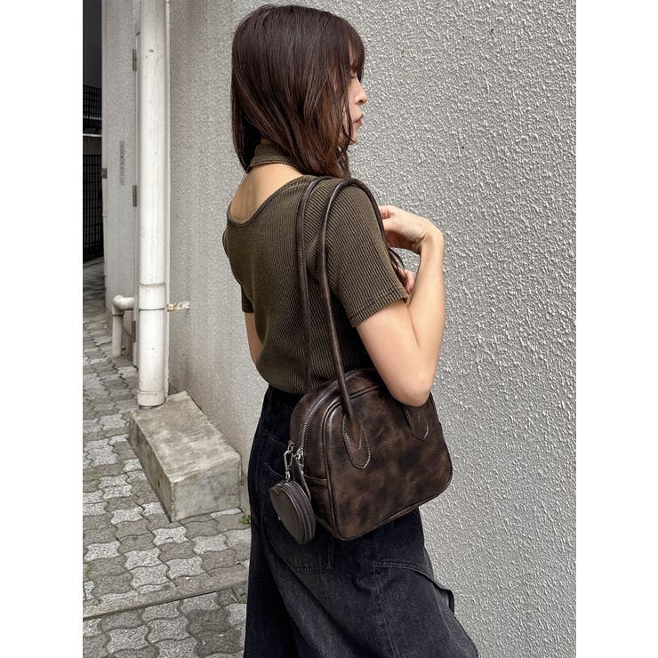 ロングショルダースクエアボストンバッグ | MURUA | 詳細画像12 