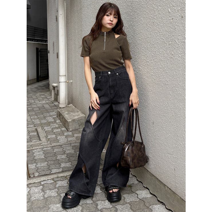 ロングショルダースクエアボストンバッグ | MURUA | 詳細画像13 