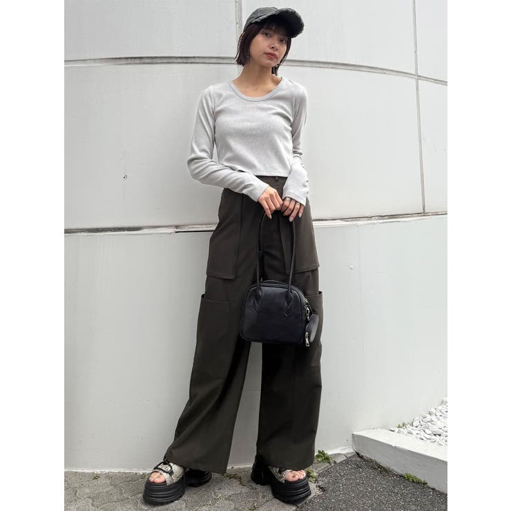 ロングショルダースクエアボストンバッグ | MURUA | 詳細画像19 